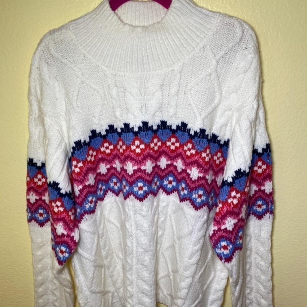 ST. John's Bay Mock Neck‎ Long Sleeve Pullover Sweater size 3X